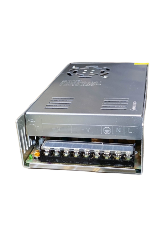ZwitseRise Door Chimes and Bells metal power supply with terminal block and fan Power Supply 24V 20A - 220V Input.