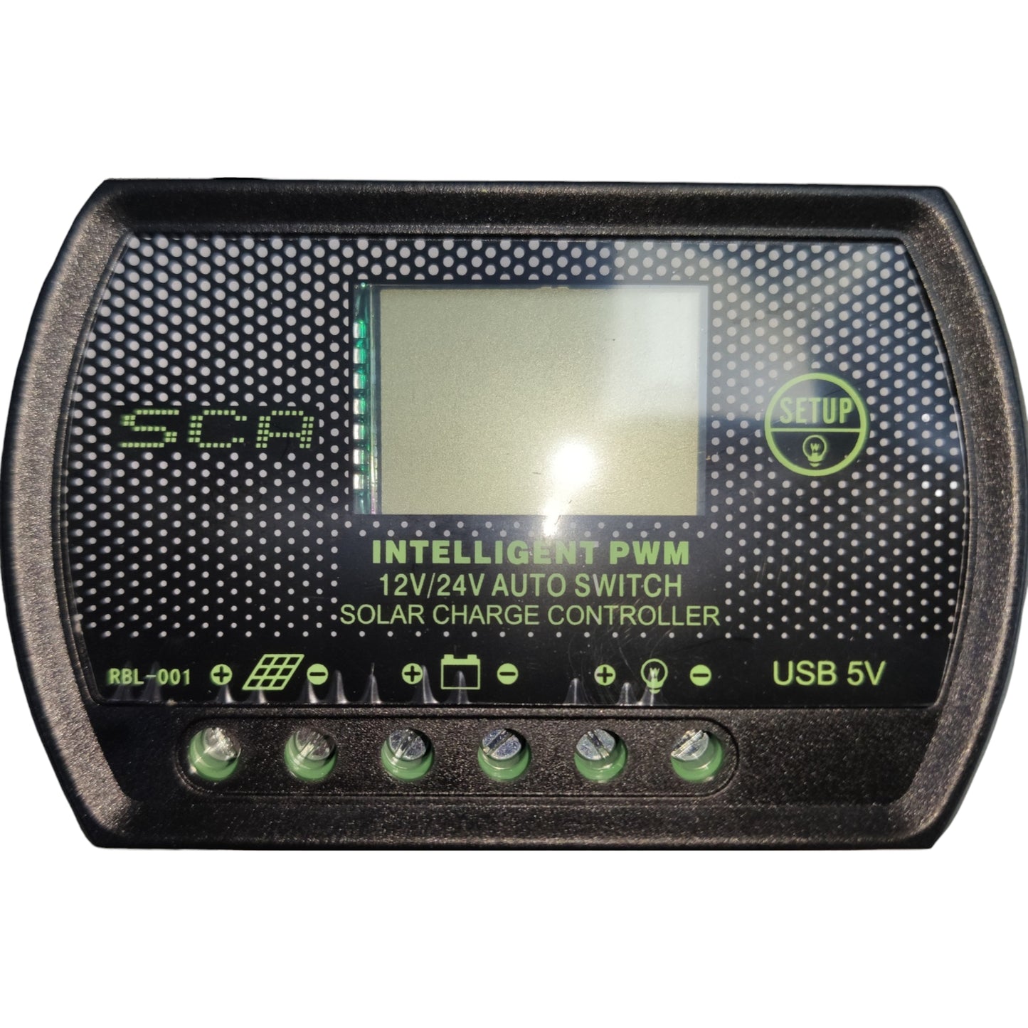 ZwitseRise Solar Charge Controller PWM 12V/24V LCD Monitor with USB 5V DC Solar Controller Available in 10A 20A 30A