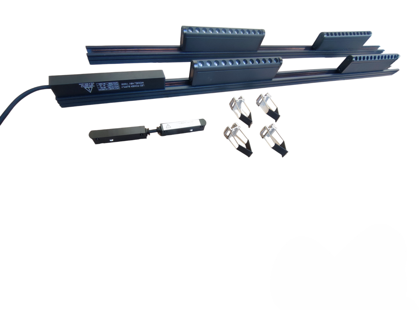 ILLUMIQ TERRA Magnetic Track Light 2 Meters 26mm with 4pcs 12W LED Rotary Grille Track Light 220V Daylight 6500K