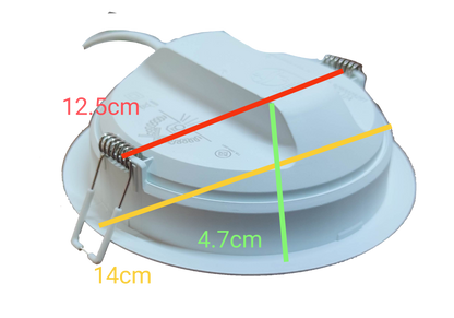 Philips LED Downlight 13W Daylight 220V 140mm  (5.5") 59464 Meson