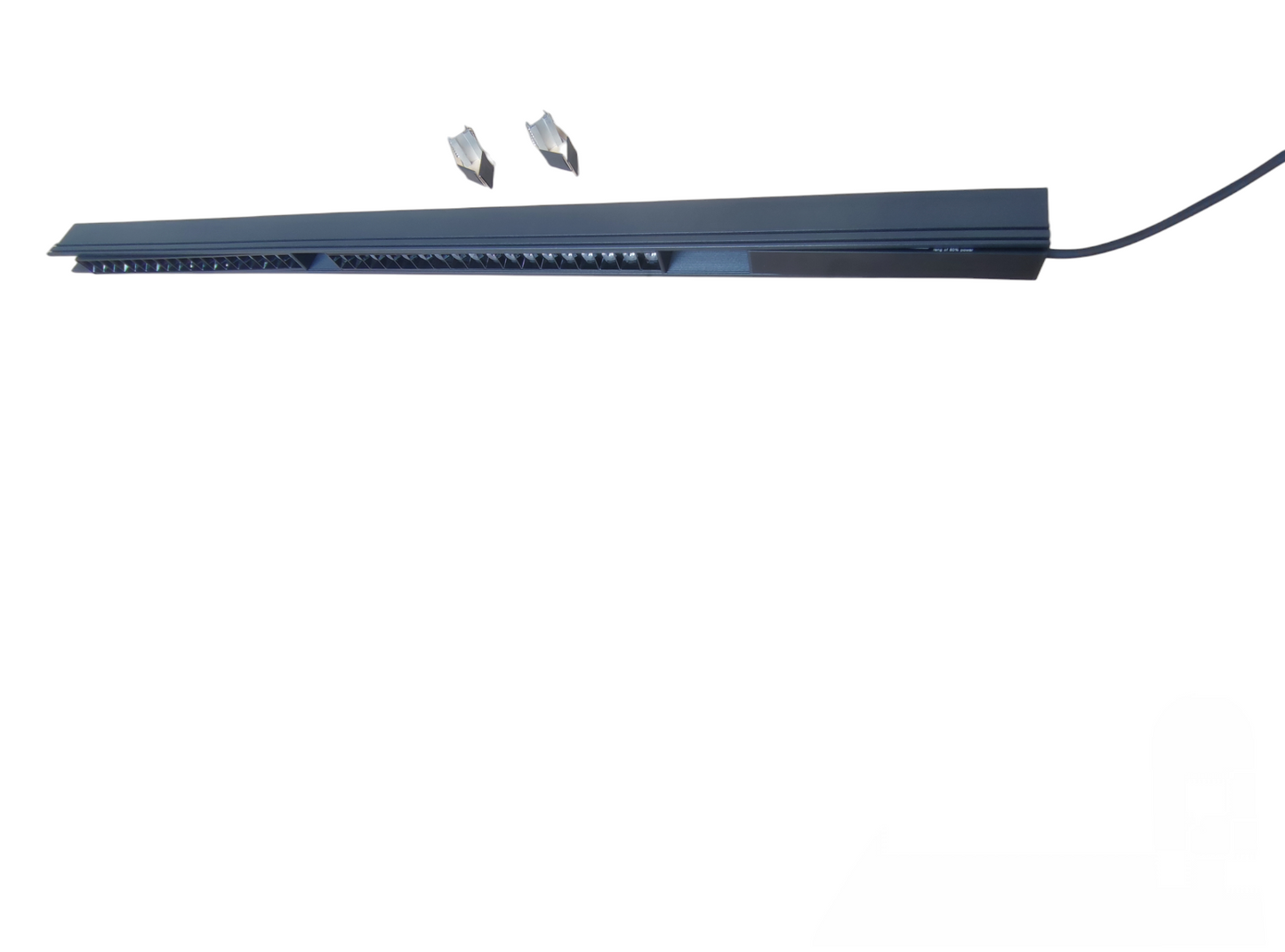 Magnetic Track Light 1 Meter 50mm with 2Pcs 18W LED Grille Track Light 220V Warm White 3000K ( ILLUMIQ TERRA)