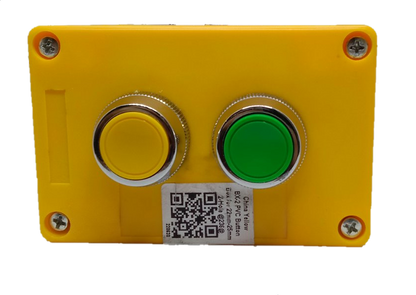 Push Button Switch Yellow and Green in Surface type Box