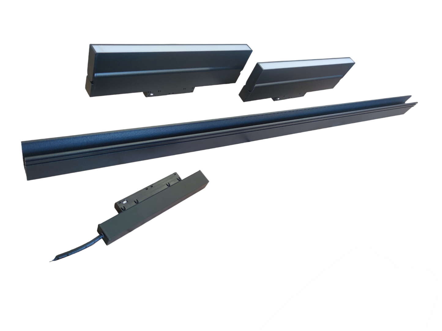 ILLUMIQ TERRA Magnetic Track Light 1 Meter 50mm with 2pcs 18W LED Foldable Flood Track Light Warm White 3000K 220V