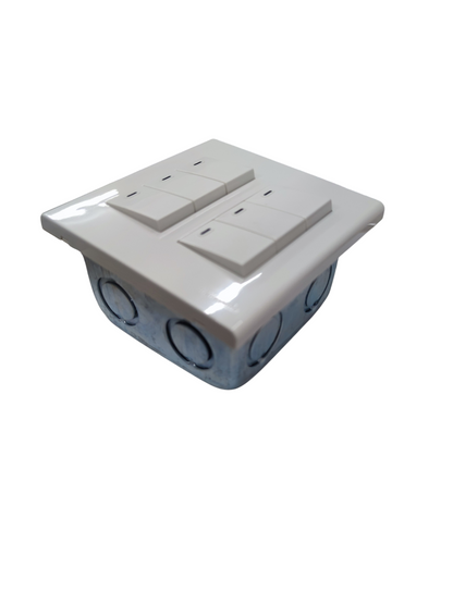 Panasonic 6 Gang 1 Way Switch 16A 220V Device Wide Series with Utility Box WEG6806+(6XWEG5001K-5)+Utility Box