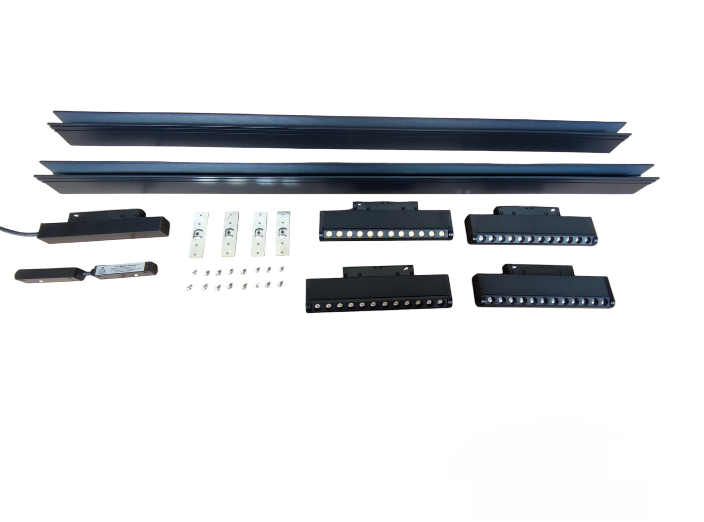 ILLUMIQ TERRA Magnetic Track Light 2 Meters 26mm with 4pcs 12W LED Rotary Grille Track Light 220V Cool White 4000K