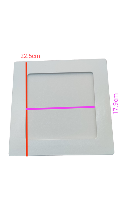 Ecolum 18W 8" Surface Downlight Square Daylight 220V, 225mm Surface Downlight 220V 18W 220V Surface Downlight 6500k