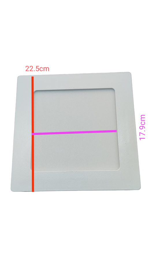 Ecolum 18W 8" Surface Downlight Square Daylight 220V, 225mm Surface Downlight 220V 18W 220V Surface Downlight 6500k
