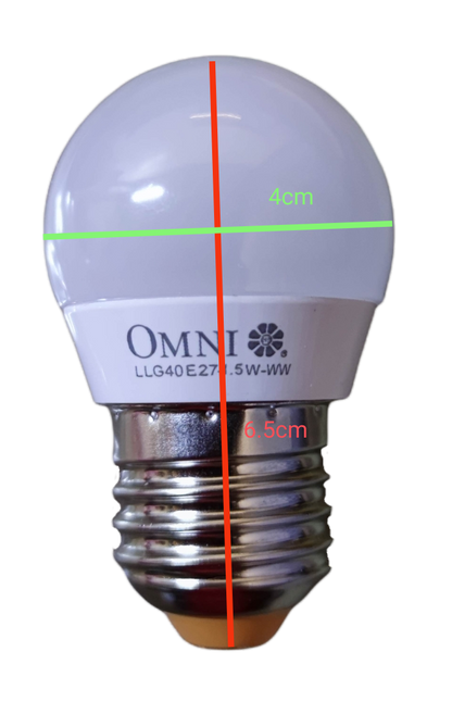 Omni 1.5W LED Bulb 220V Available in Warm White or Daylight E27
