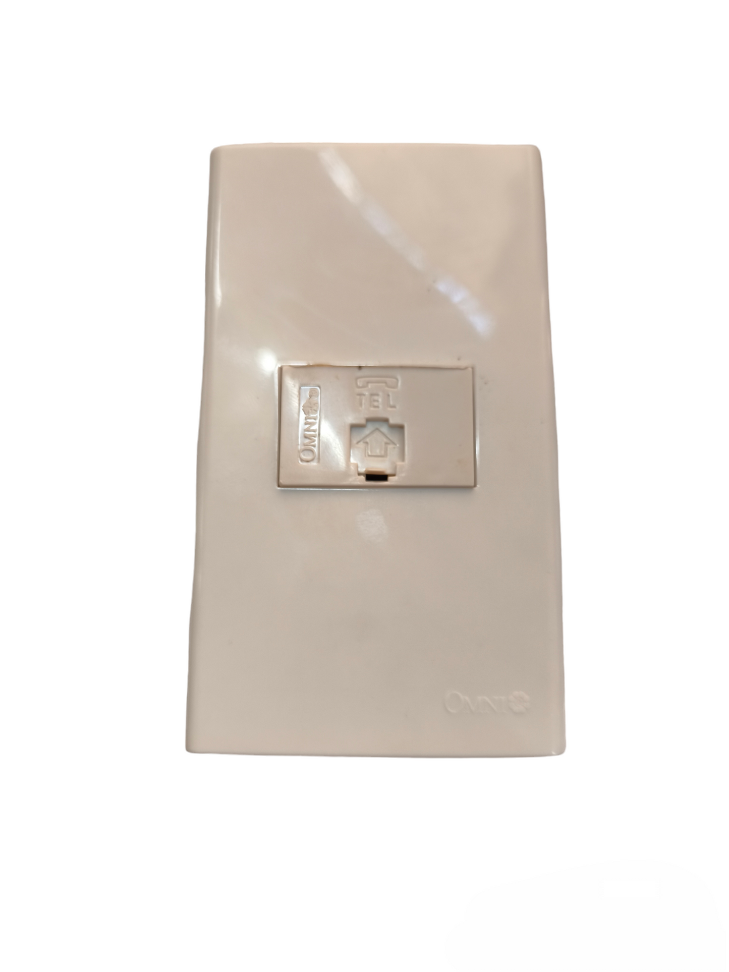 Omni 1 Gang Telephone Outlet with Plate Cover WWP-110+WWT-302