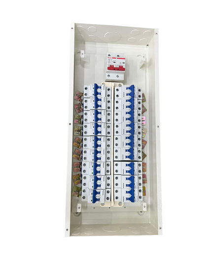 Panel Board 100A 2pole Miniature Circuit Breaker (Himel )Brand 10KAIC 220V Main with 18 Branches 2pole Miniature Circuit Breaker ( Panasonic)