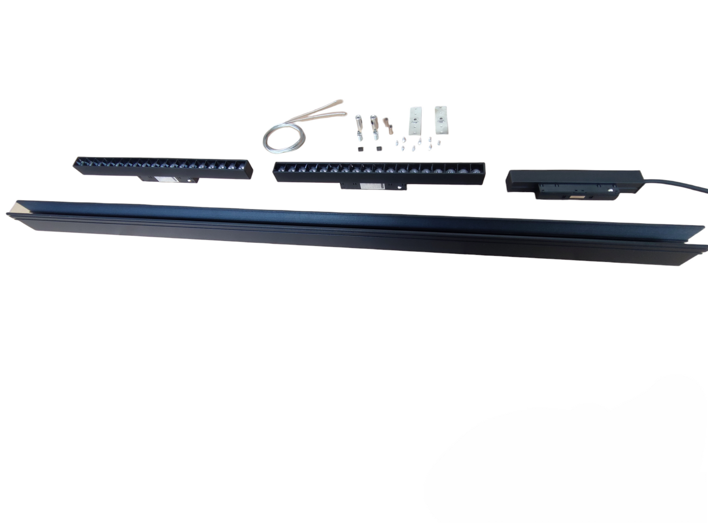 Magnetic Track Light 1 Meter 50mm with 2Pcs 18W LED Grille Track Light 220V Warm White 3000K ( ILLUMIQ TERRA)