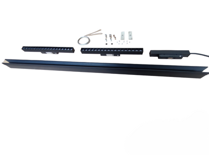 Magnetic Track Light 1 Meter 50mm with 2Pcs 18W LED Grille Track Light 220V Daylight 6500K ( ILLUMIQ TERRA)