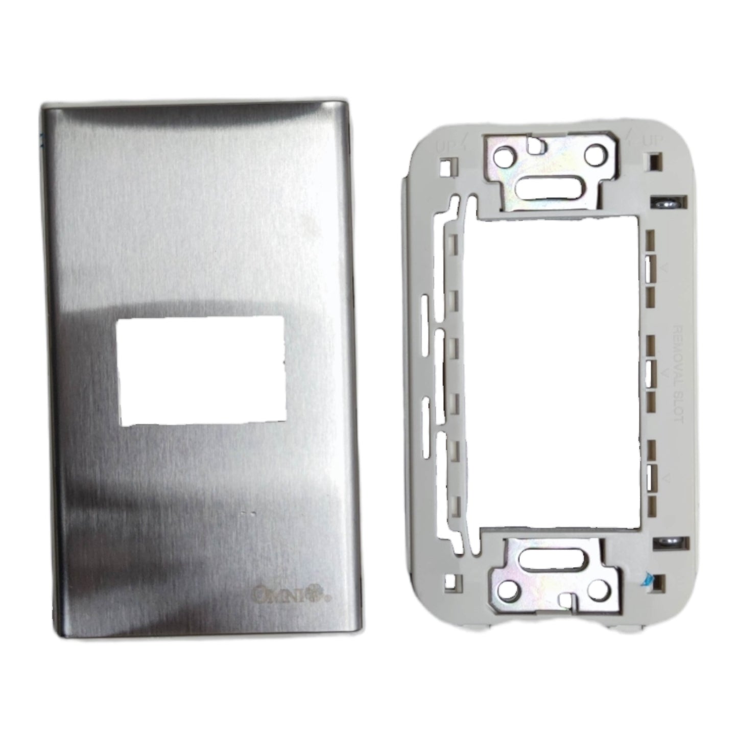 Omni 1 Gang Plate Chrome Cover Device WWP-110S