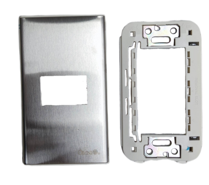 Omni 1 Gang Plate Chrome Cover Device WWP-110S