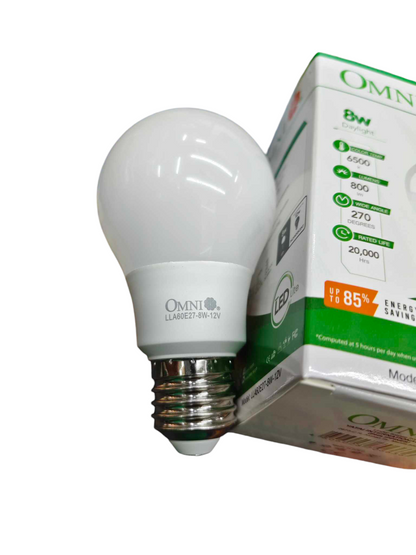 Omni 8W E27 12VDC LED Bulb