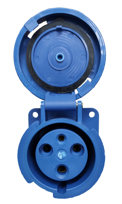 Grippes 63A 2P+E  Industrial Outlet 220V 6h Chassis Type (3P) # 333 IEC60309-2