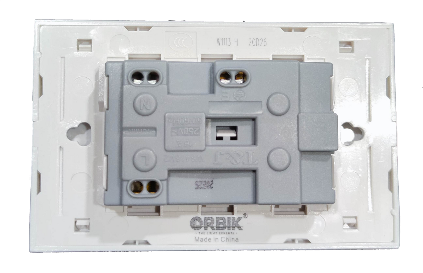 Duplex Universal Outlet with Ground 16A 220V ( T&J) , 2 Gang Universal Outlet with Ground