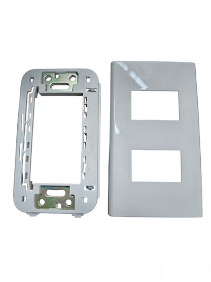 Omni 2 Gang Plate Cover Wide Series WWP-112