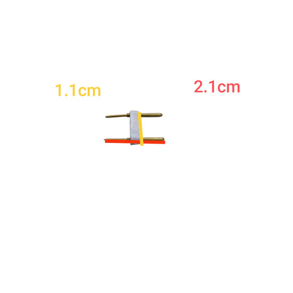 AC Pin 2 Pins for LED with gold metal prongs and compact size for Power Strips and Extension Cord