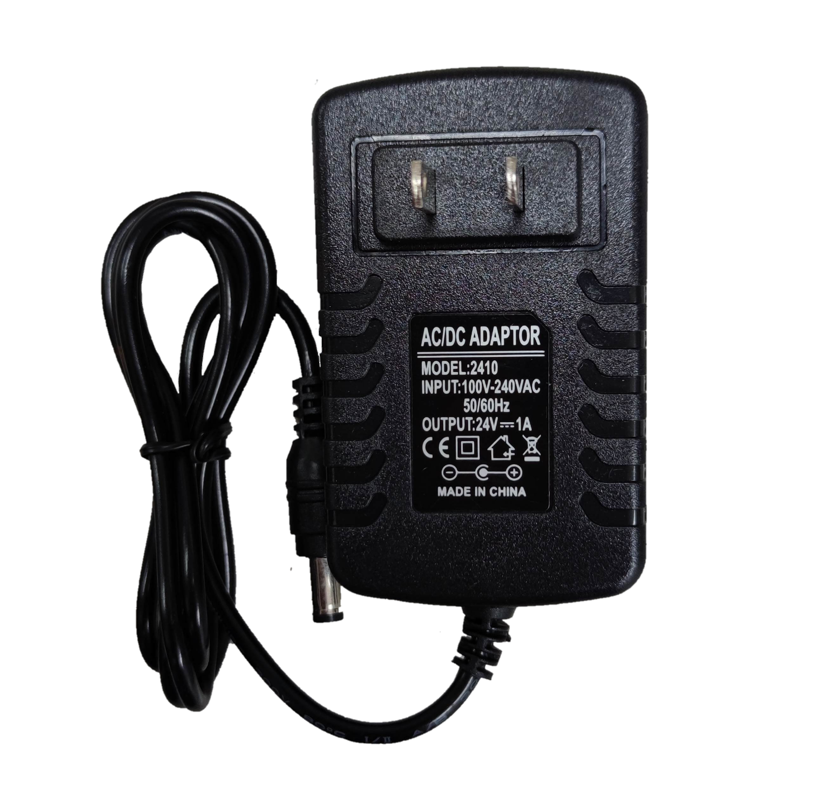 Electx Electrical Supply AC to DC 24V 1A adaptor black power adapter with plug and cord