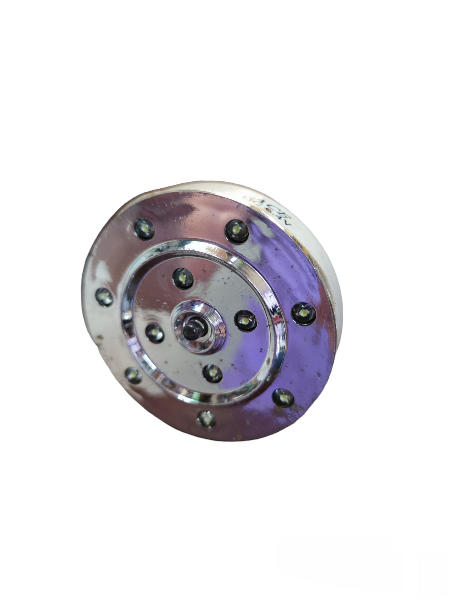 12W E27 12V DC LED Bulb from China with round metallic design and multiple small LED lights