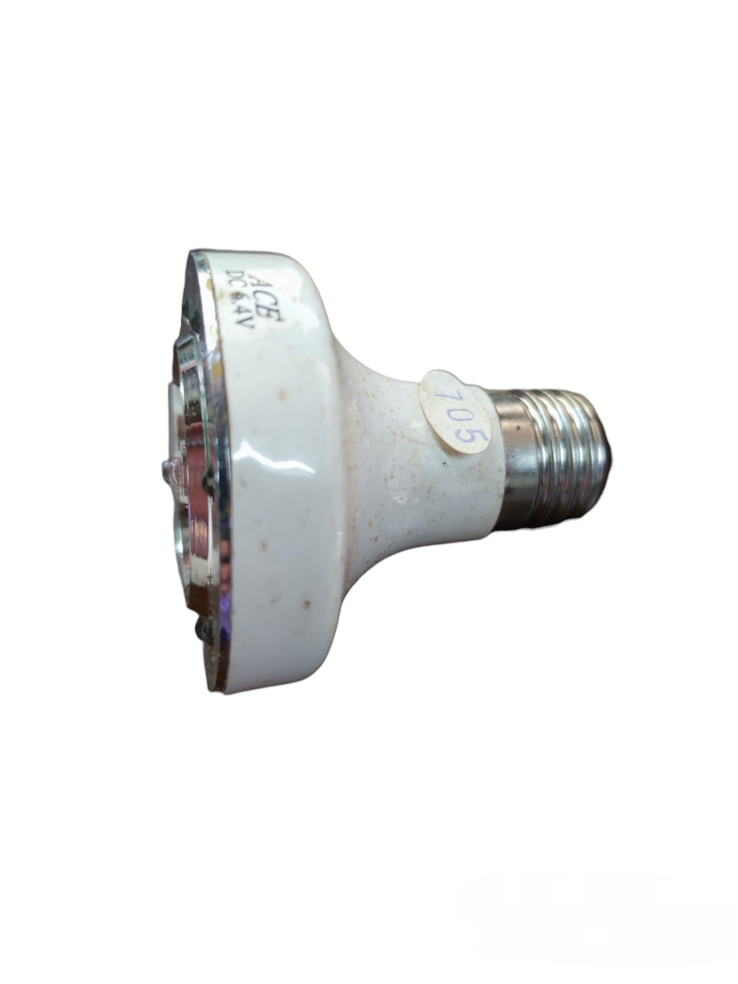 12W E27 12V DC LED Bulb with white casing and metal screw base for energy-efficient lighting