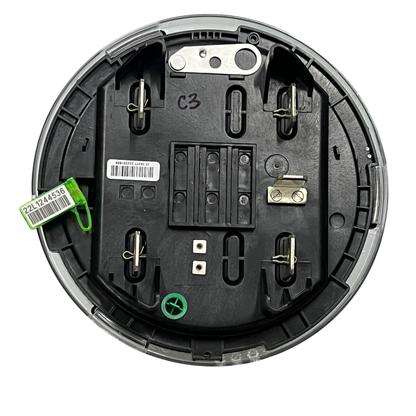 KV2C FM3S KWH Electric Meter CT Rated black circular base with metal wiring components by GE and Aclara