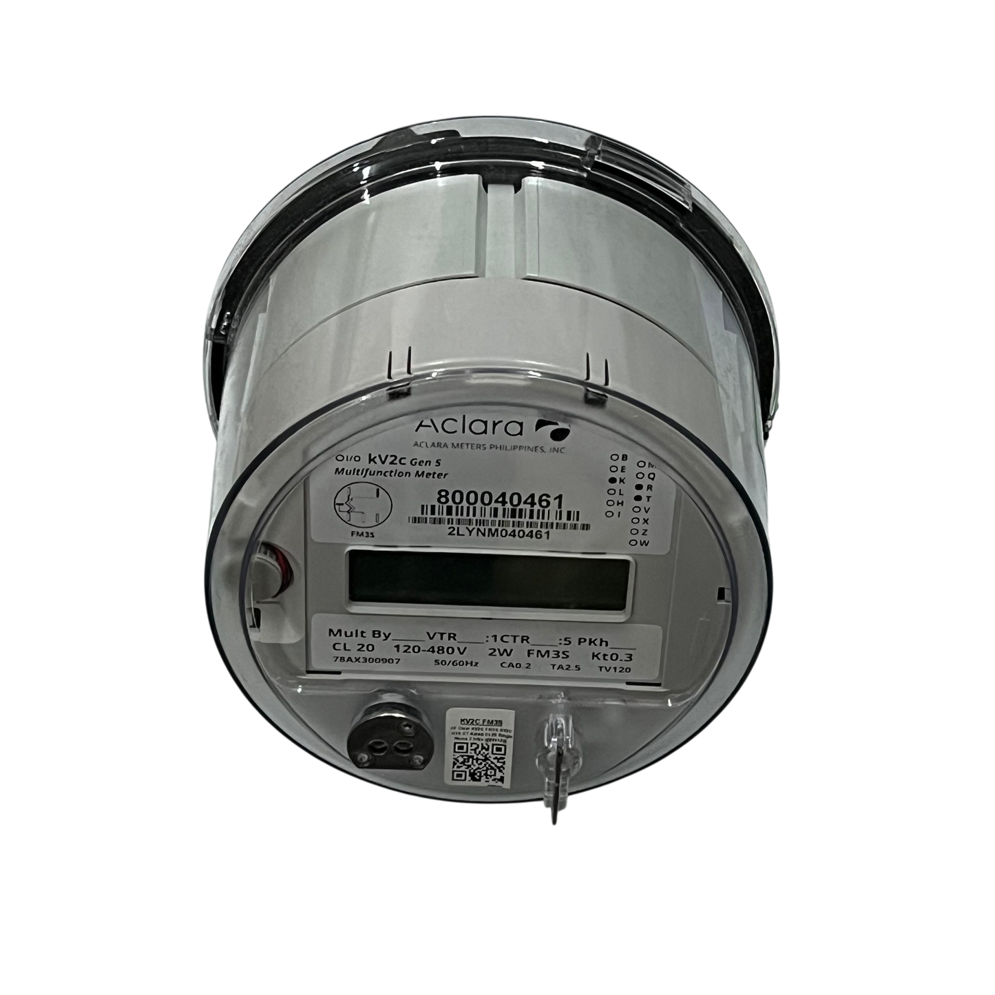 KV2C FM3S KWH Electric Meter CT Rated by GE and Aclara with clear digital display and transparent cover