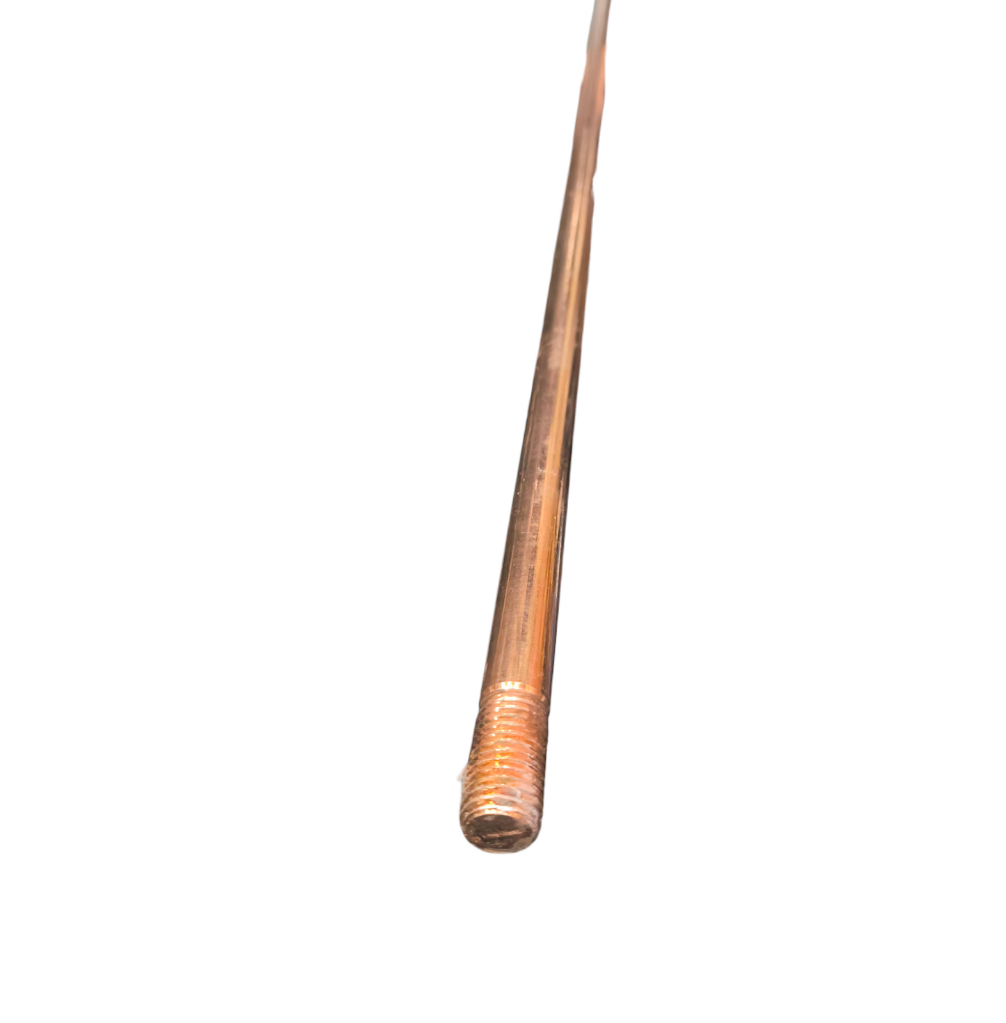 Copper Coated Grounding Rod 1 Meter long copper coated rod with threaded end for electrical grounding and earthing
