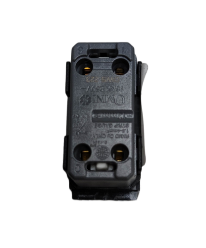 Omni 3 way switch designer series black modular switch insert with gold contacts for wall plates