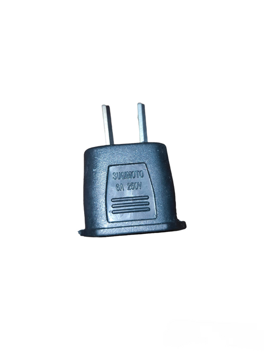 Electx Electrical Supply Adaptor for Round to Flat 3A 250V black electrical plug adapter