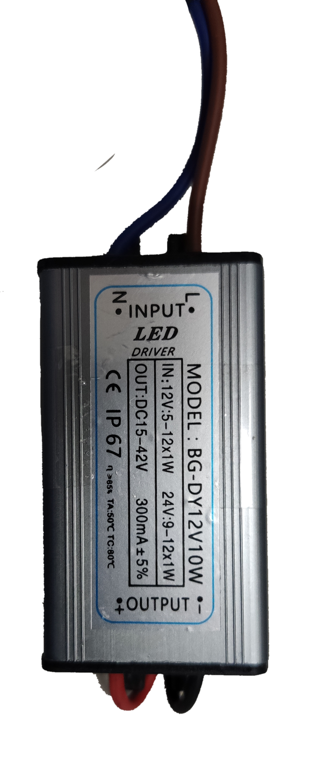 China LED Driver 10W 12V DC Input 12.5V DC - 12x1W, 24V: 9-12Vx1W Output 15-42V DC 300mA For 10W SMD LED Chip