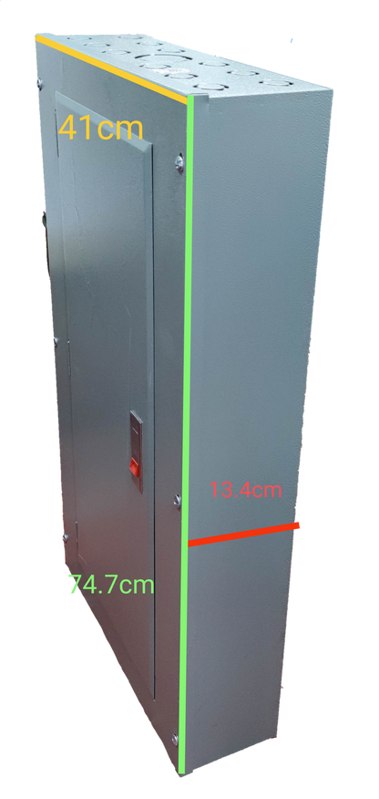 Local electrical panel TQD Main 3 Pole 12 Branches 2 Pole TQC with metal casing and dimensions