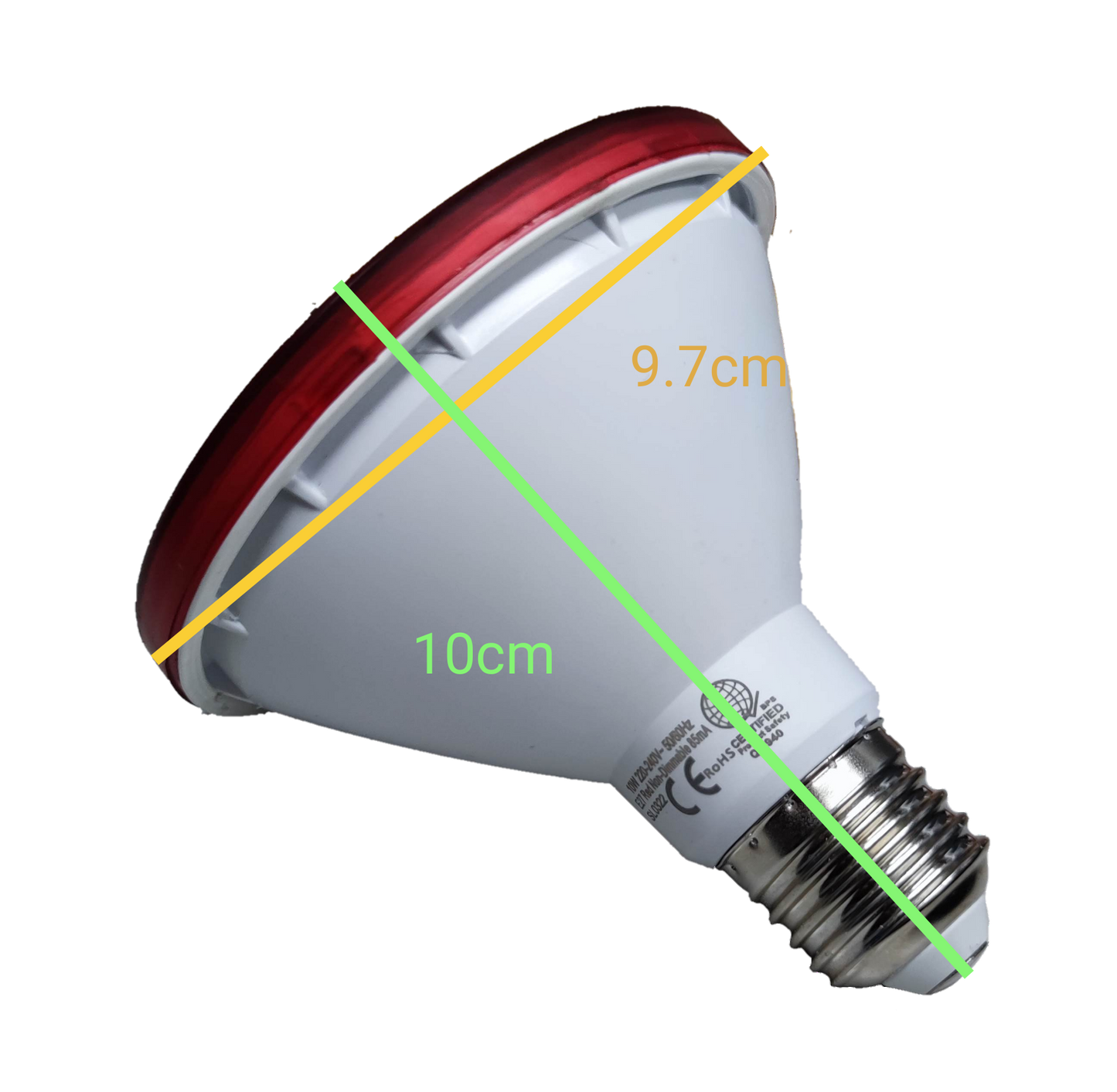 Omni 10W PAR 30 E27 220V Red ( Omni) LPR30E27-10W/R, LED PAR 30 10W E27 220V Red