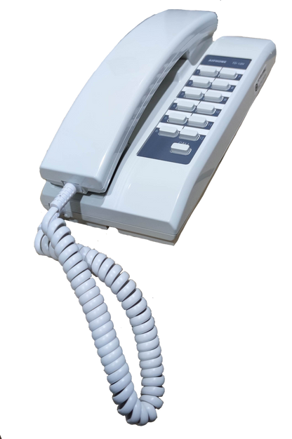 Aiphone 12 station intercom system white wired telephone with keypad for security communication