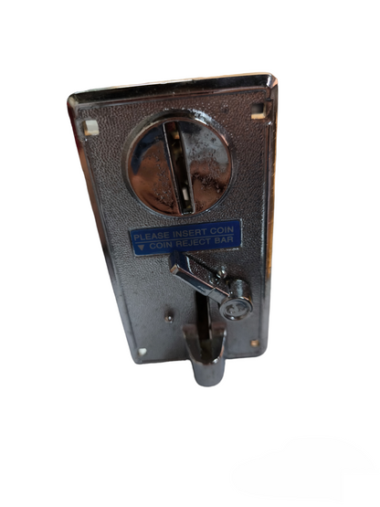Alloy coin insertor slot part with a coin reject lever for vending machines and arcade games