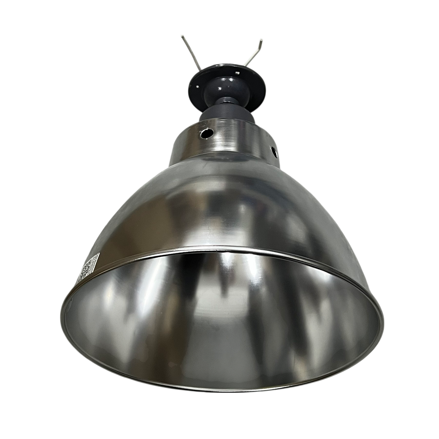 Biglite 10 inch aluminum reflector E27 socket lighting fixture in brushed metal finish