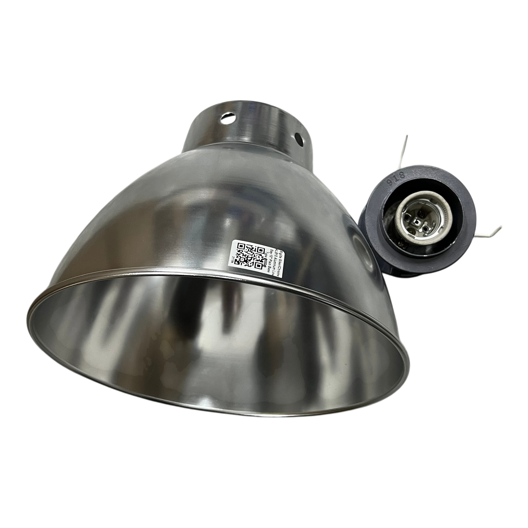 Biglite 10 inch aluminum reflector E27 socket with metal finish for lighting installation accessories