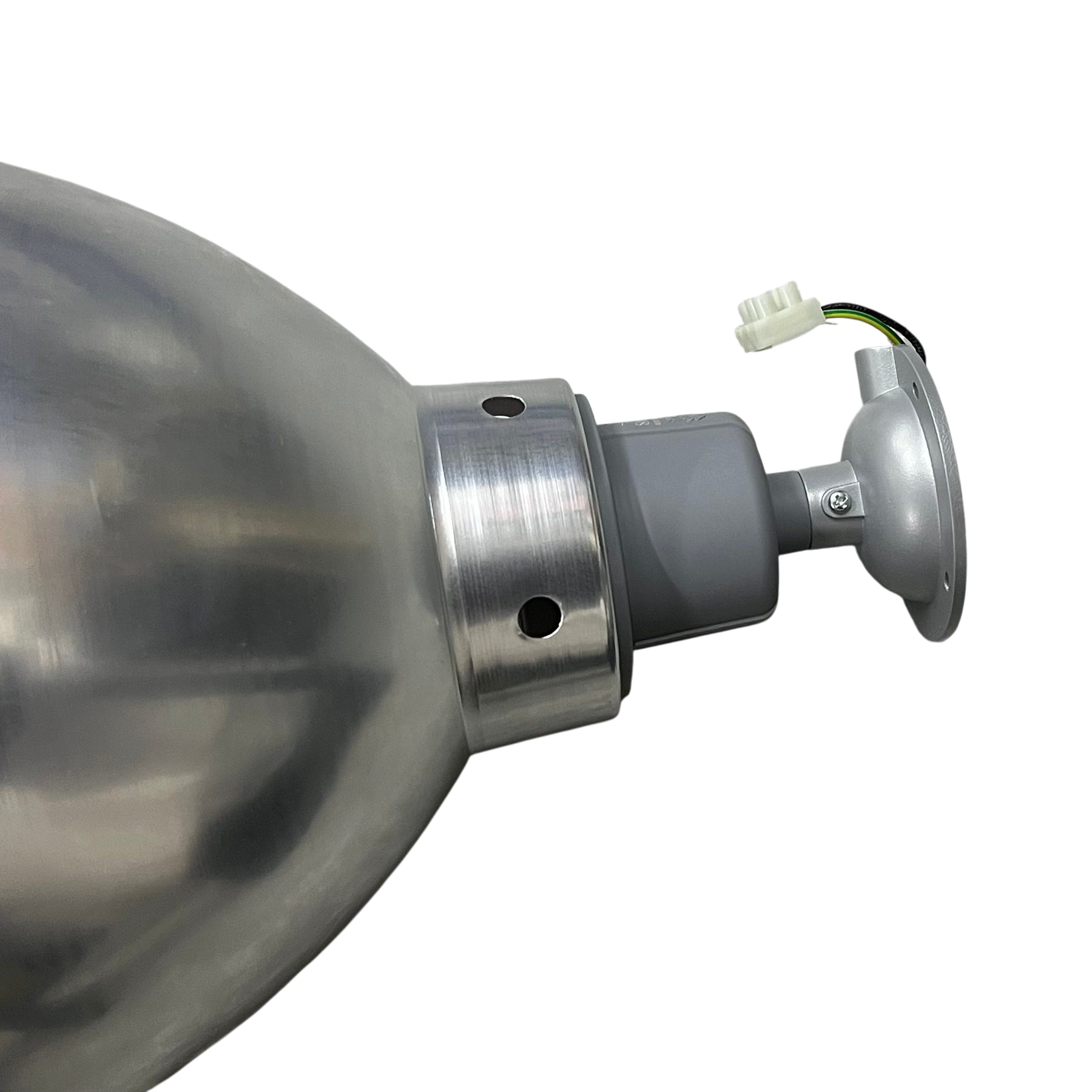 12 inch aluminum reflector from Biglite and Omni with mounting bracket and electrical connector