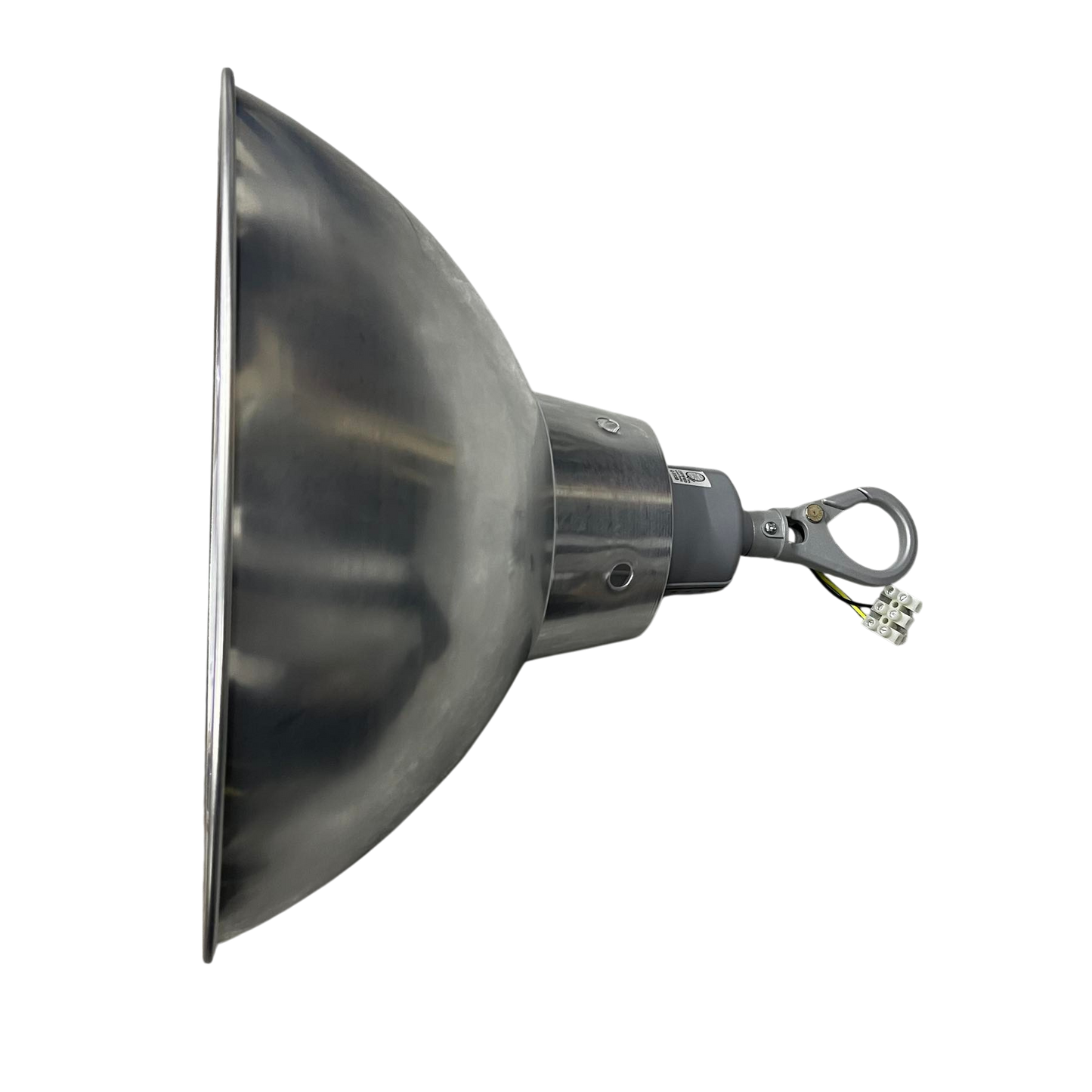 14 Inch aluminum reflector lighting fixture by Biglite and Omni with metal finish and mounting bracket