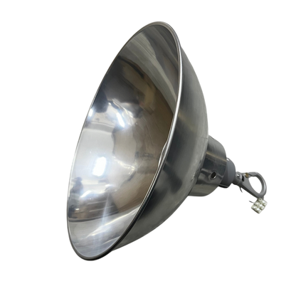 14 Inch aluminum reflector lighting accessory by Biglite and Omni with shiny silver finish