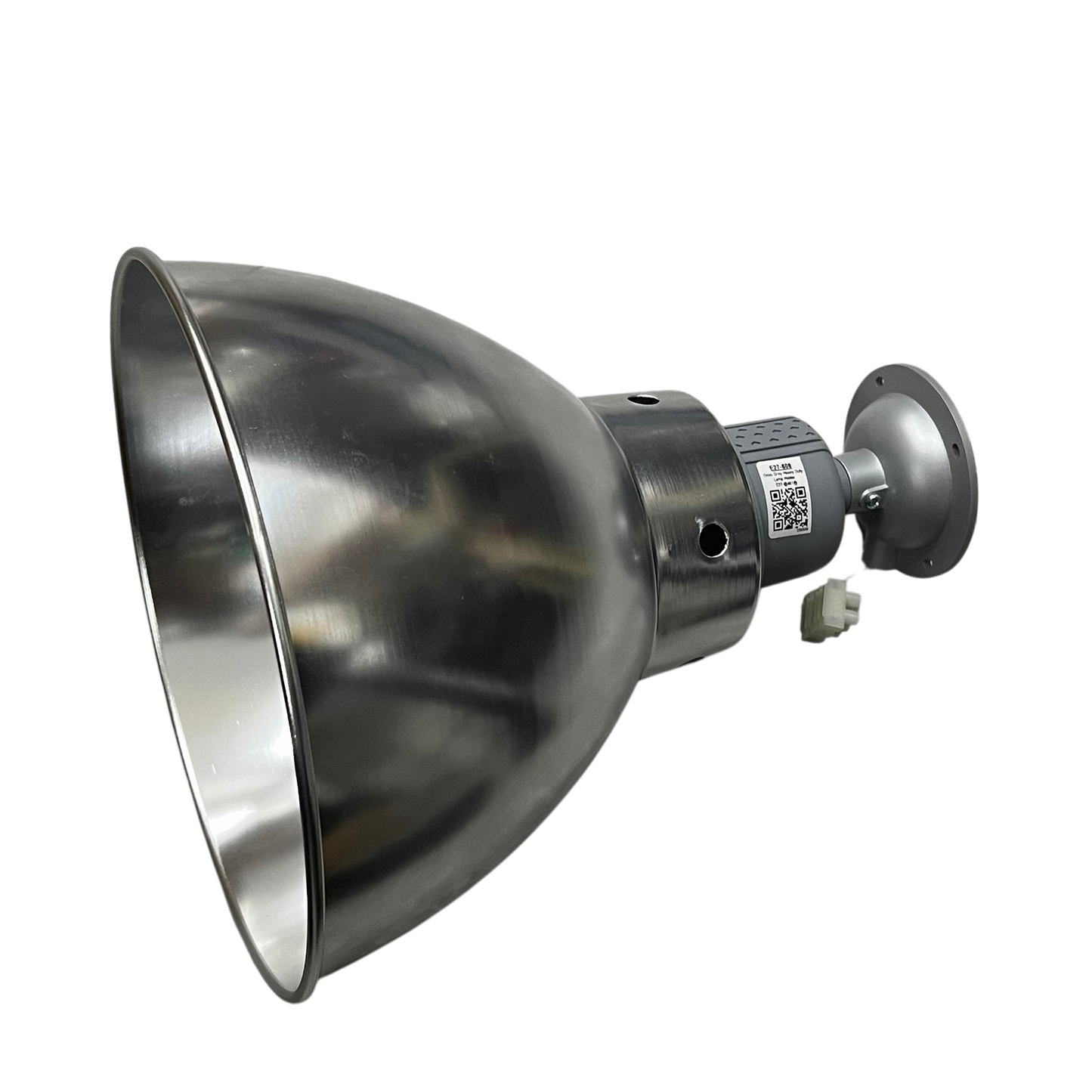 Biglite 10 inch aluminum reflector with E27 socket lighting installation accessory in silver