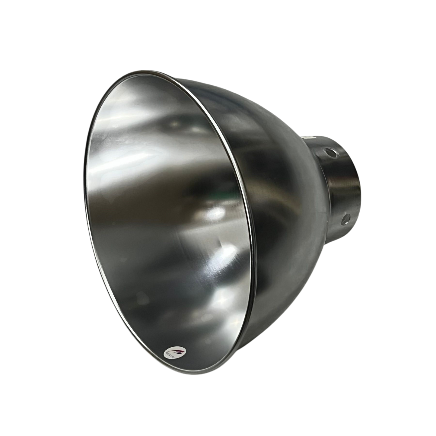 Biglite aluminum reflector lamp cover for ceiling lights with polished metal finish