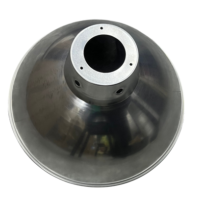 Biglite aluminum reflector lamp cover for ceiling lights with a smooth metallic finish