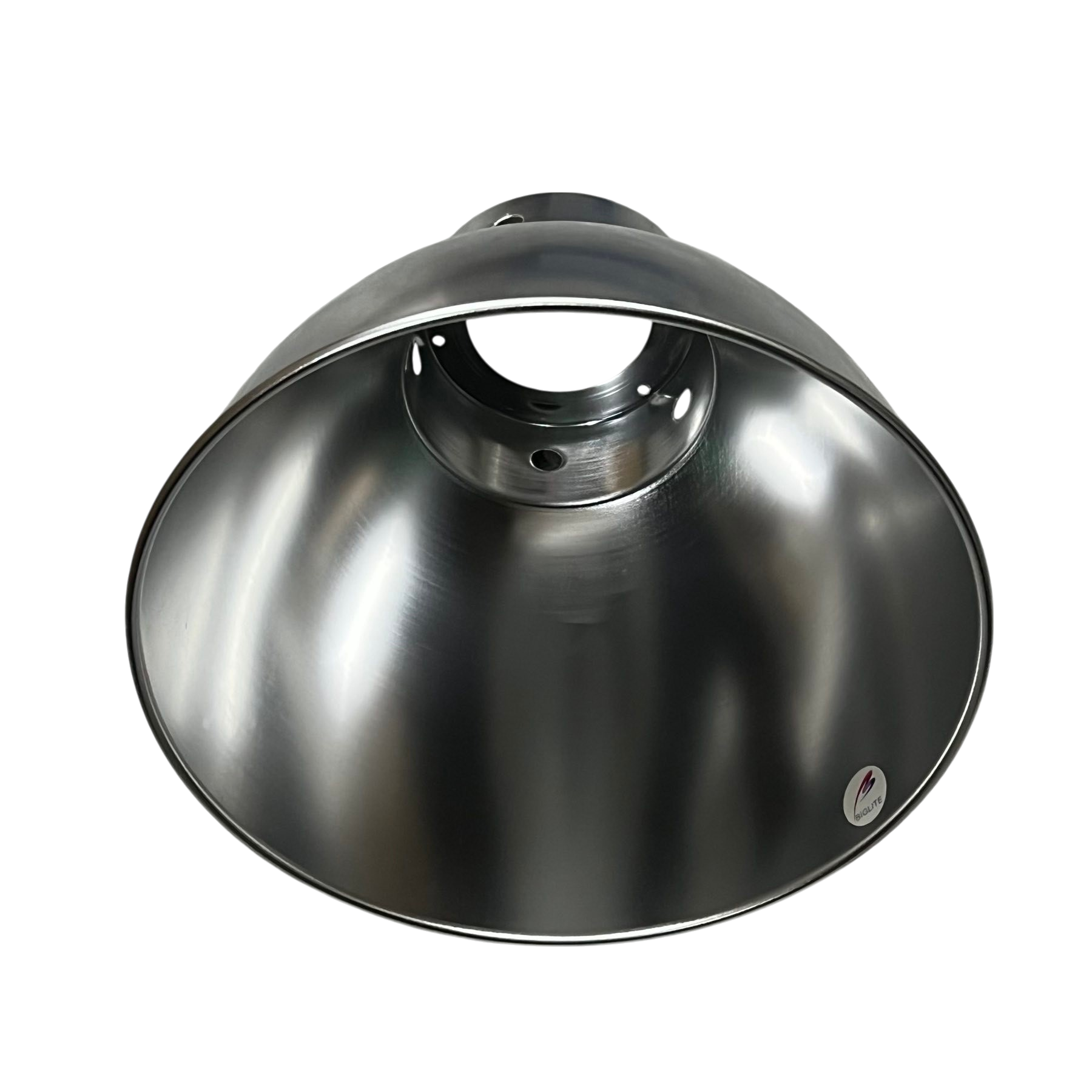 Biglite ceiling light aluminum reflector lamp cover with smooth metallic finish and round shape