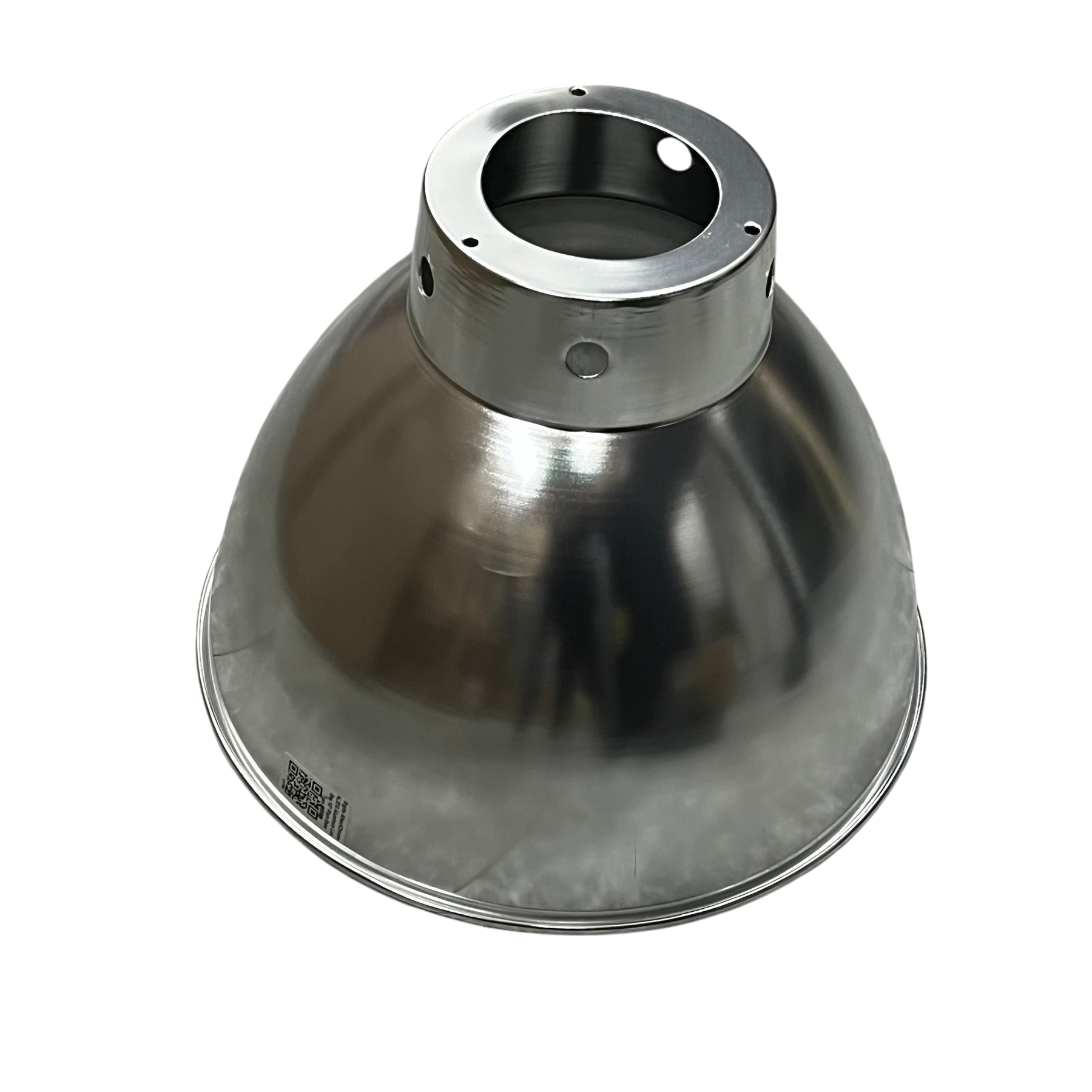 Biglite aluminum reflector lamp cover for ceiling lights with smooth metallic finish