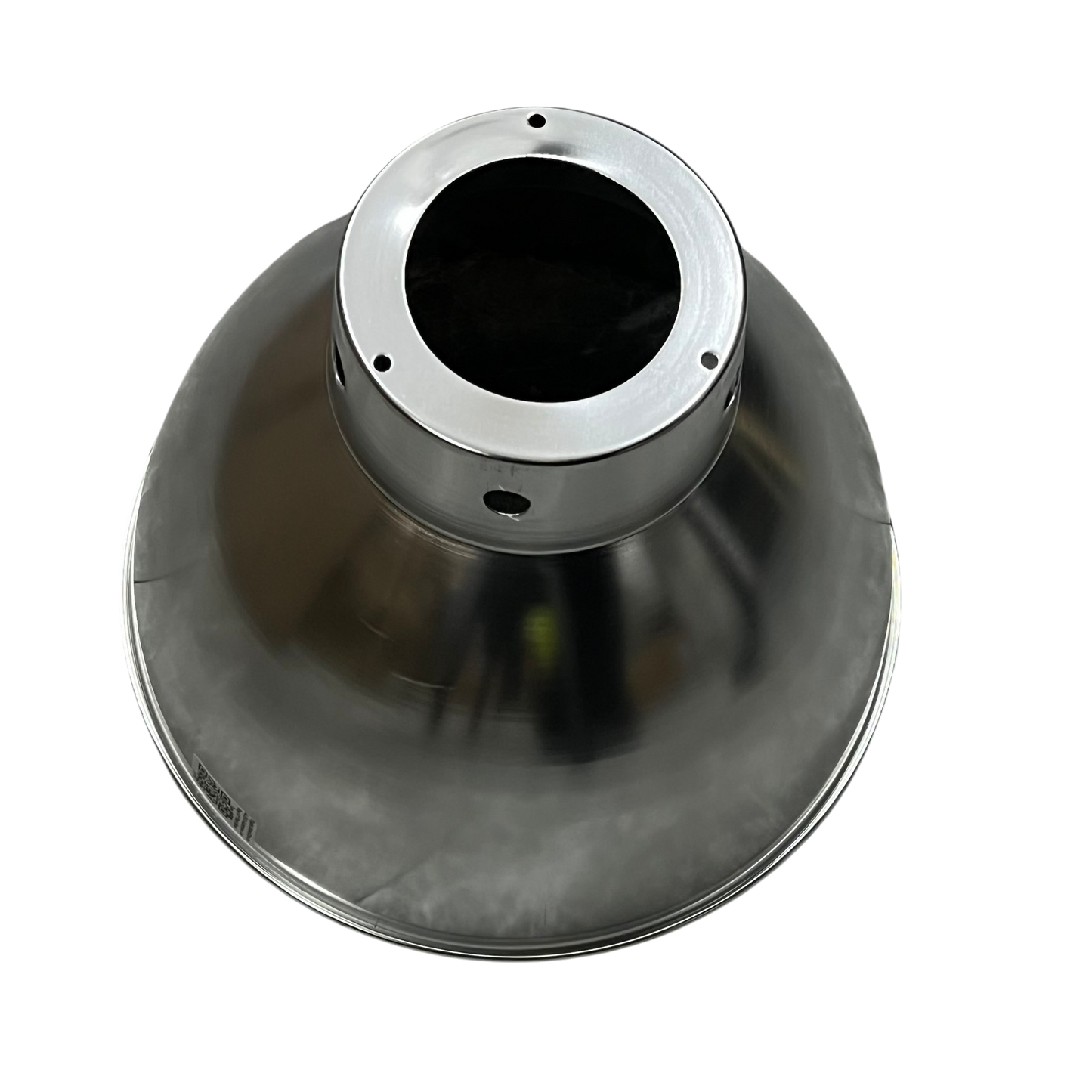 Biglite ceiling light aluminum reflector lamp cover with wide conical shape and metallic finish