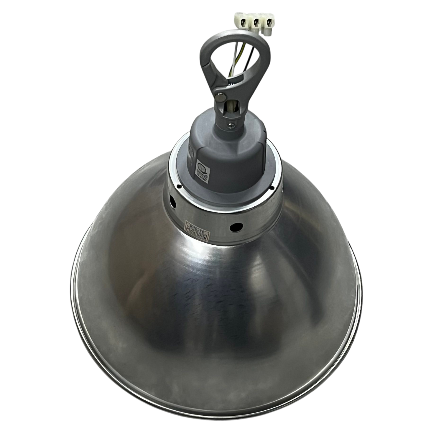 Biglite & Omni aluminum reflector with E27 socket lighting installation accessory in metal finish