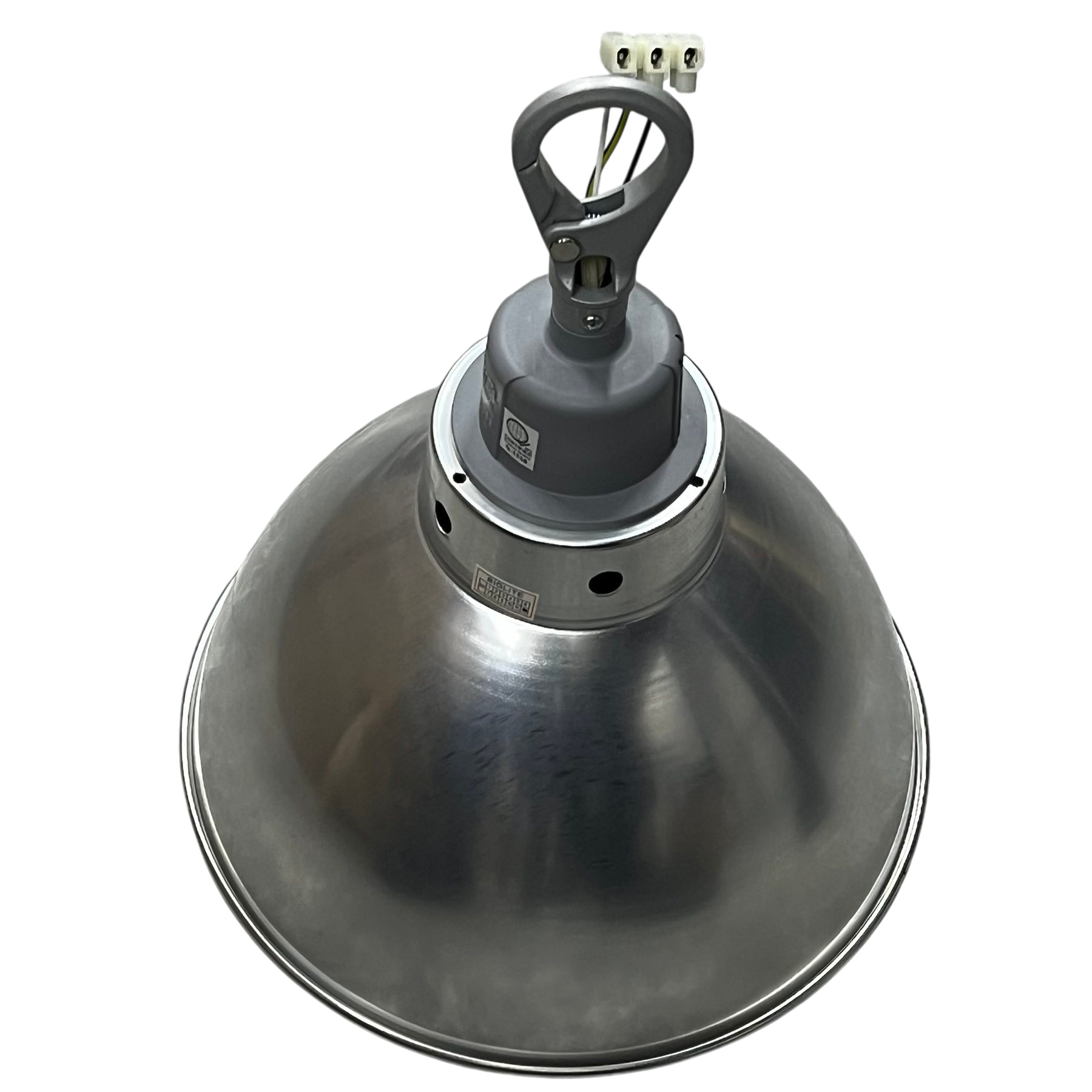 Biglite & Omni aluminum reflector with E27 socket lighting installation accessory in metal finish