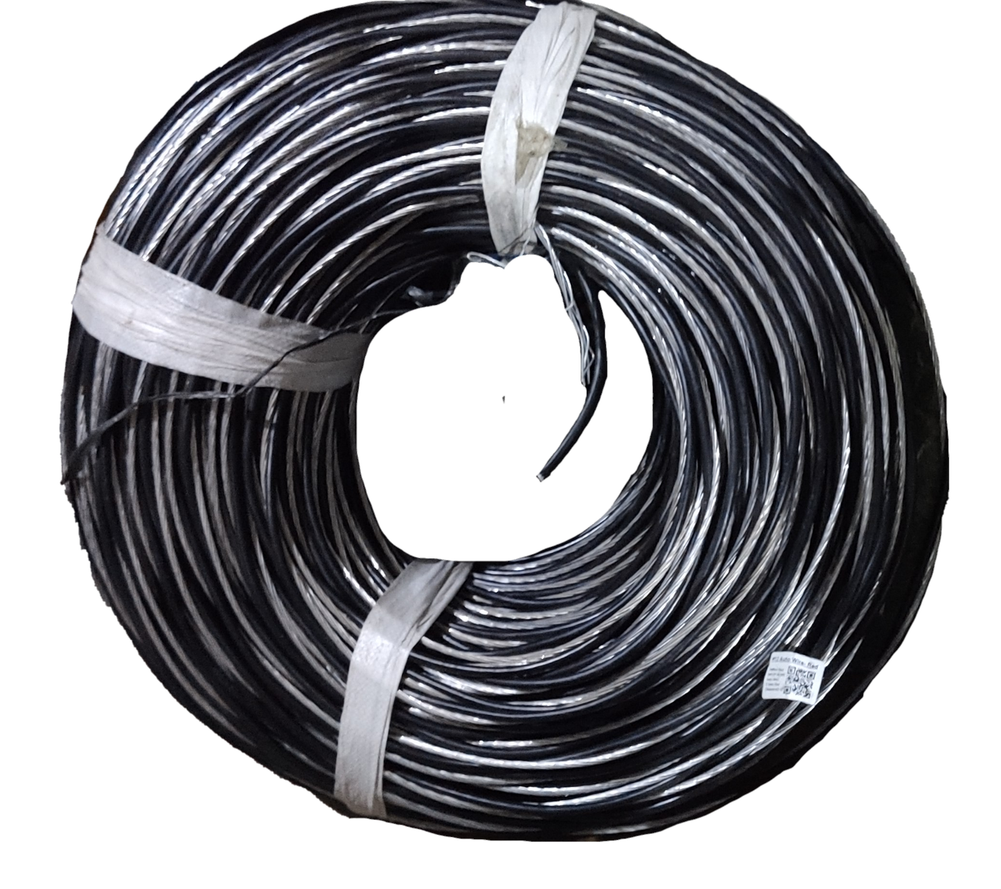 Philflex Aluminum Service Drop Wire AWG 4 coiled black insulated electrical wire